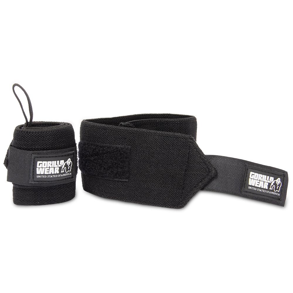 GORILLA WEAR WRIST WRAPS BASIC Musta/Valkoinen