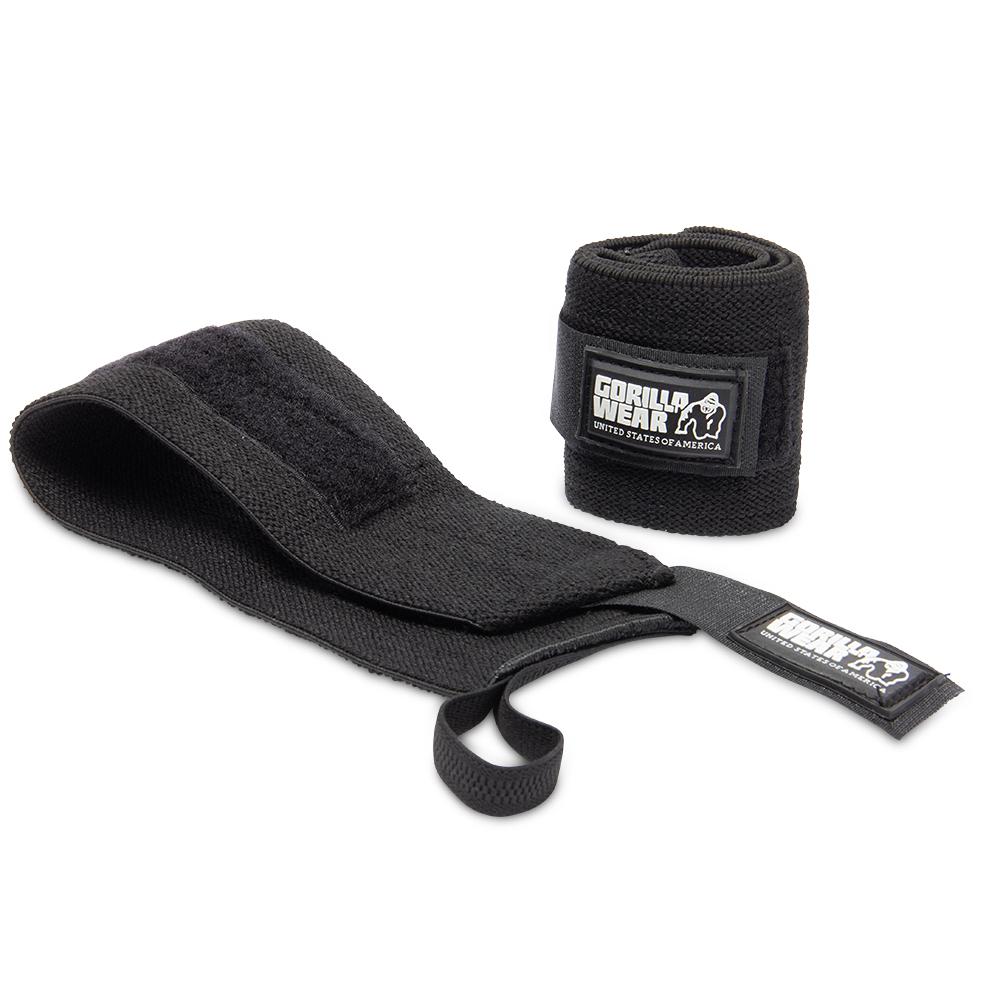 GORILLA WEAR WRIST WRAPS BASIC Musta/Valkoinen
