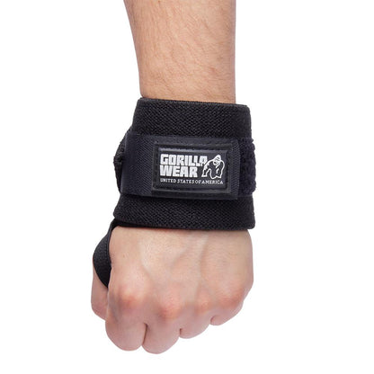 GORILLA WEAR WRIST WRAPS BASIC Musta/Valkoinen