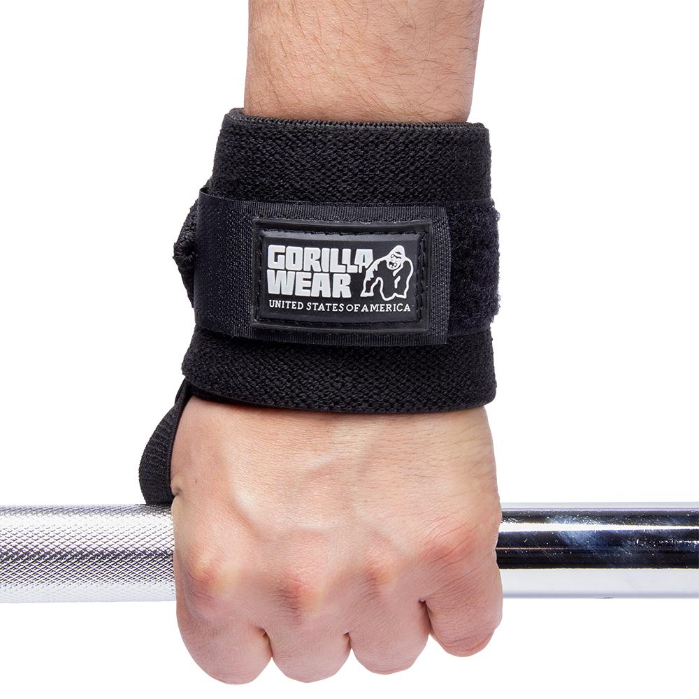 GORILLA WEAR WRIST WRAPS BASIC Musta/Valkoinen
