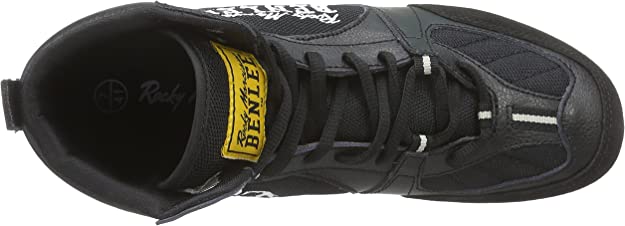 Benlee -nyrkkeilykengät The Rock. 
 Kevyet jalkineet mahdollistavat nopean jalkatyön ja liikkuvuuden erilaisilla alustoilla. kuvassa vasen kenkä ylhäältä