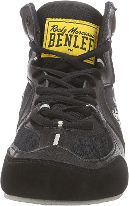 Benlee -nyrkkeilykengät The Rock. 
 Kevyet jalkineet mahdollistavat nopean jalkatyön ja liikkuvuuden erilaisilla alustoilla. kuvassa kenkä edestä