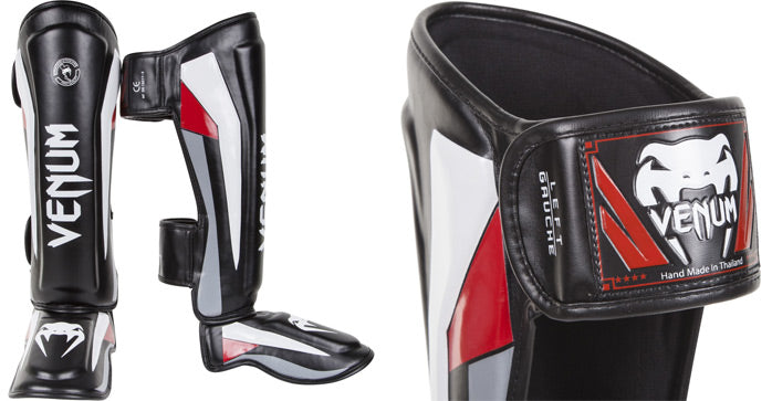 VENUM ELITE Standup Säärisuojat - Puna-Musta-Valkoinen