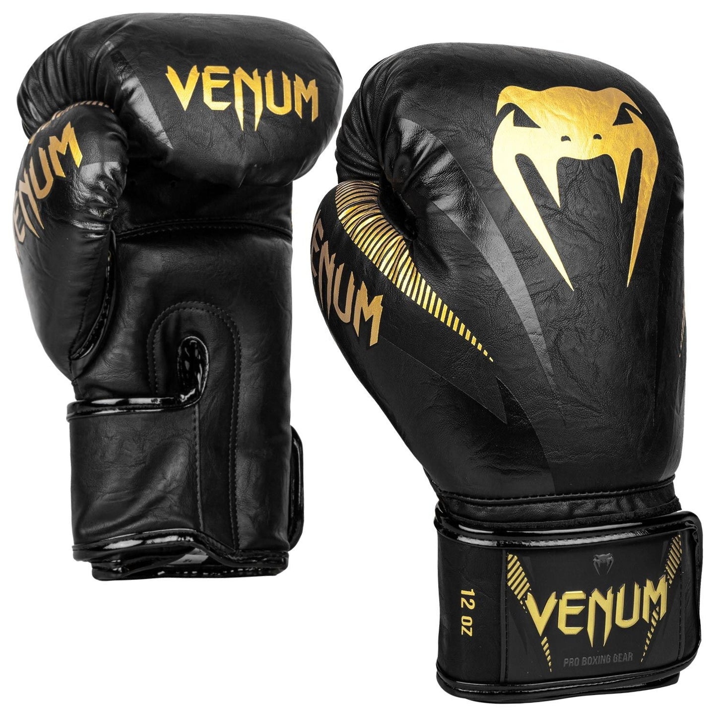 VENUM IMPACT BOXING GLOVES - GOLD/BLACK