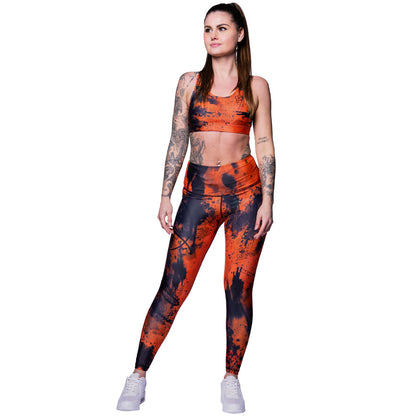 Anarchy Apparel - Apricot Ash Leggings oranssi/musta