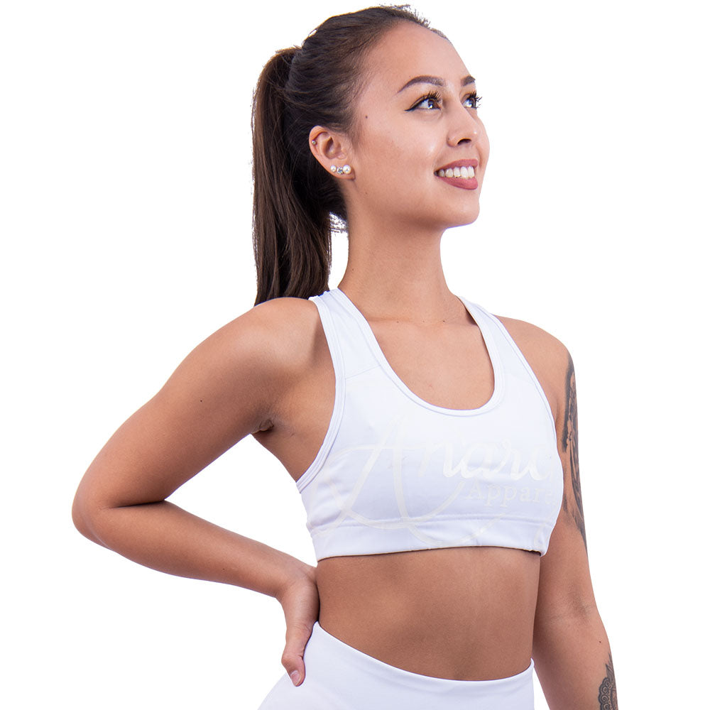 Anarchy Apparel -  Stealth Spandex Urheilutoppi Valkoinen